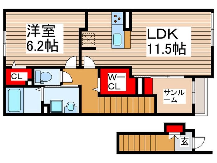 レジデンスｎｏａの物件間取画像