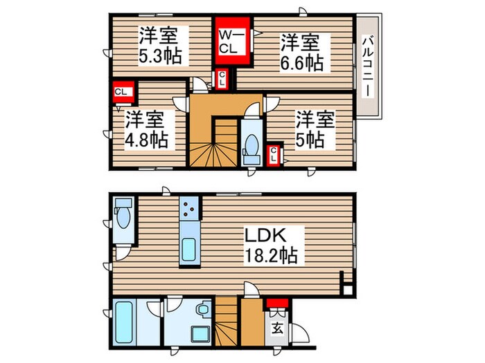 Ｋｏｌｅｔ江戸川台♯０３の物件間取画像