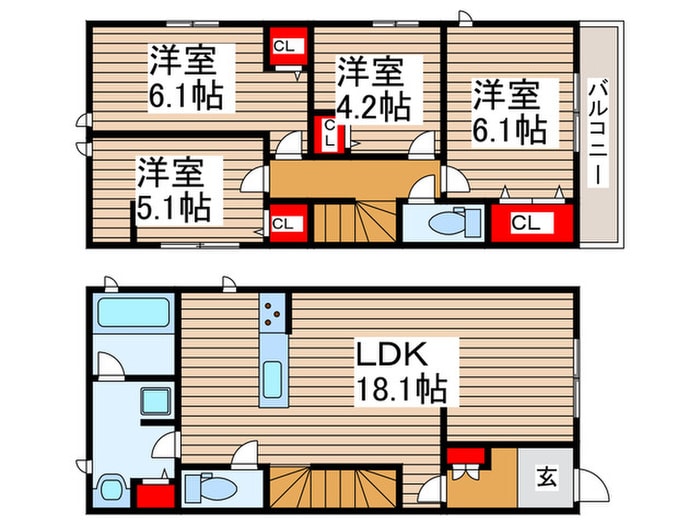 Ｋｏｌｅｔ江戸川台♯０４の物件間取画像