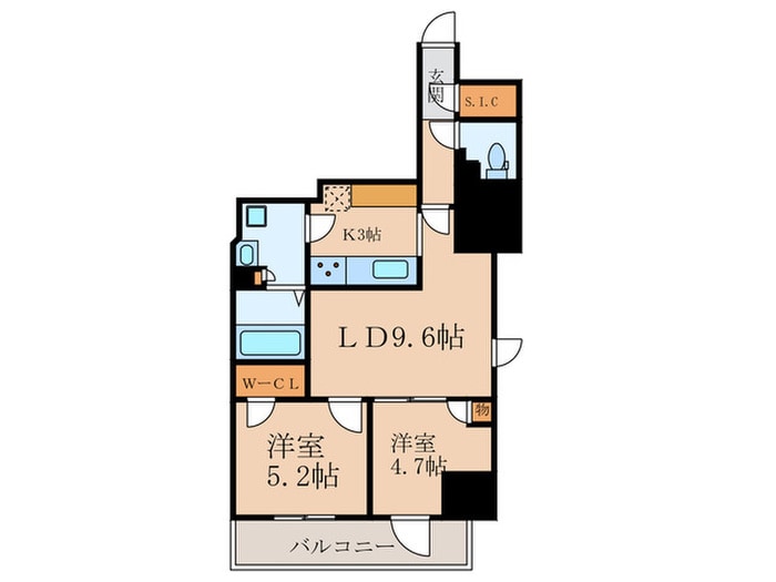 レジディア中目黒Ⅲの物件間取画像