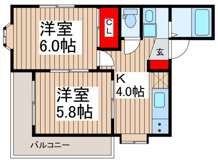 ヴィラ川村２の物件間取画像