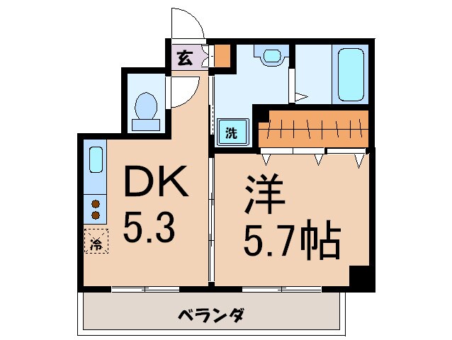 フォンティ－ナＫの物件間取画像