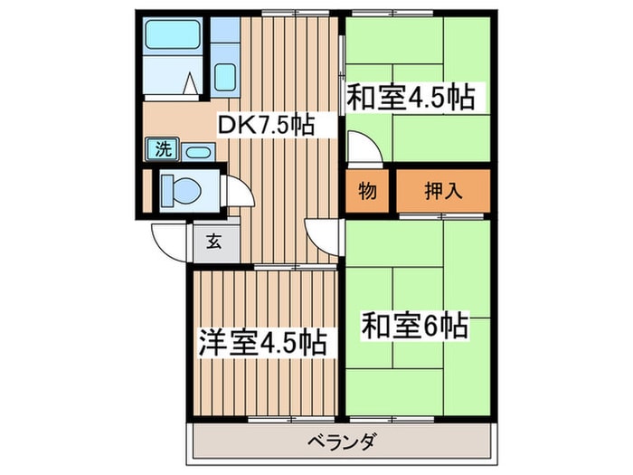 コーポ平澤の物件間取画像