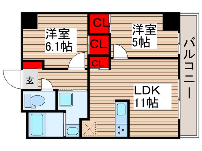 ALTERNA日暮里の物件間取画像