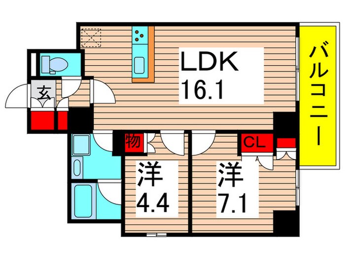 プライムアーバン亀有の物件間取画像