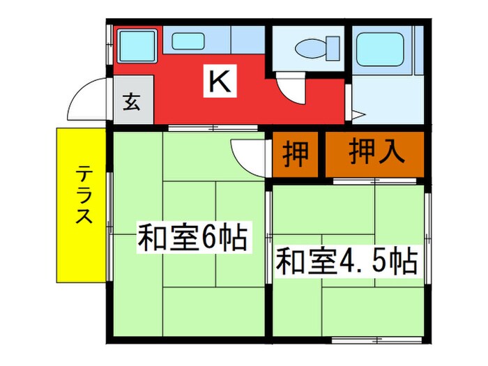 藤田ハイツの物件間取画像