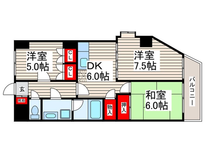 レピド－ル福田Ⅱの物件間取画像