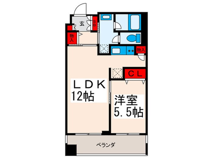 カスタリア荒川の物件間取画像