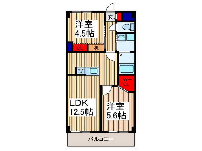 クリエ－ル志木の物件間取画像