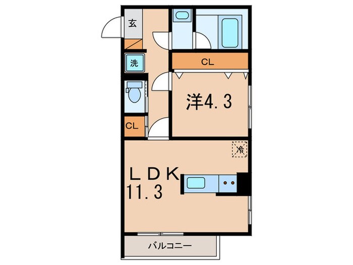 ロータス駒沢の物件間取画像