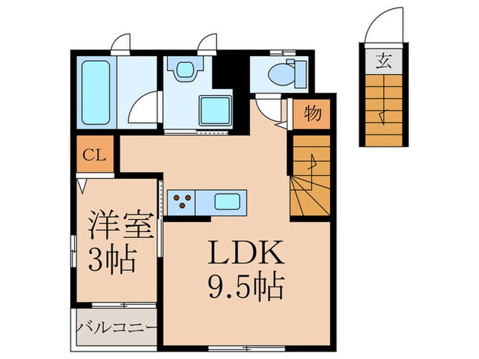 エクセラン下井草の物件間取画像