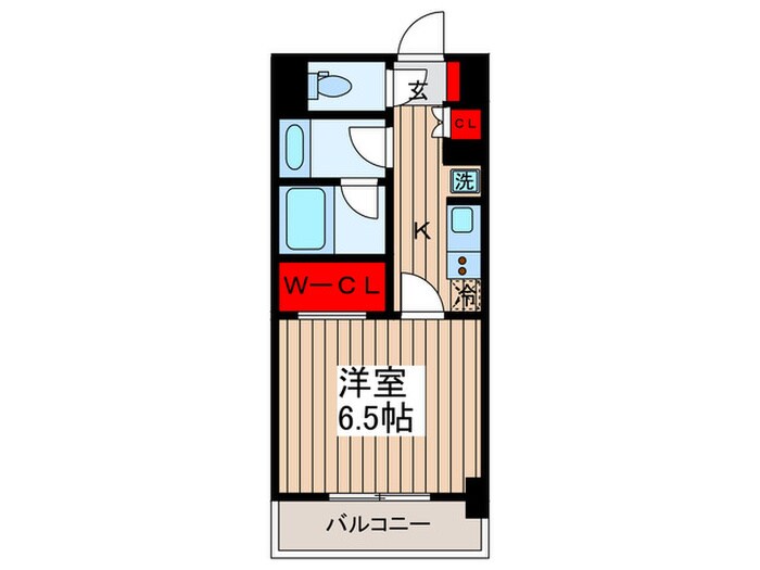 ザ・パークハビオ月島フロントの物件間取画像