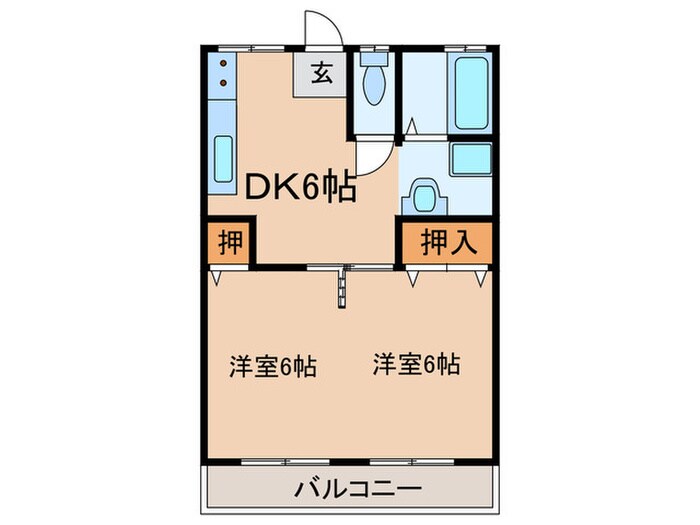 石塚アパ－トの物件間取画像
