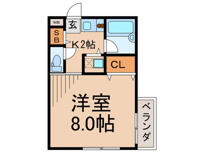 BIT渋谷常磐松(203)の物件間取画像