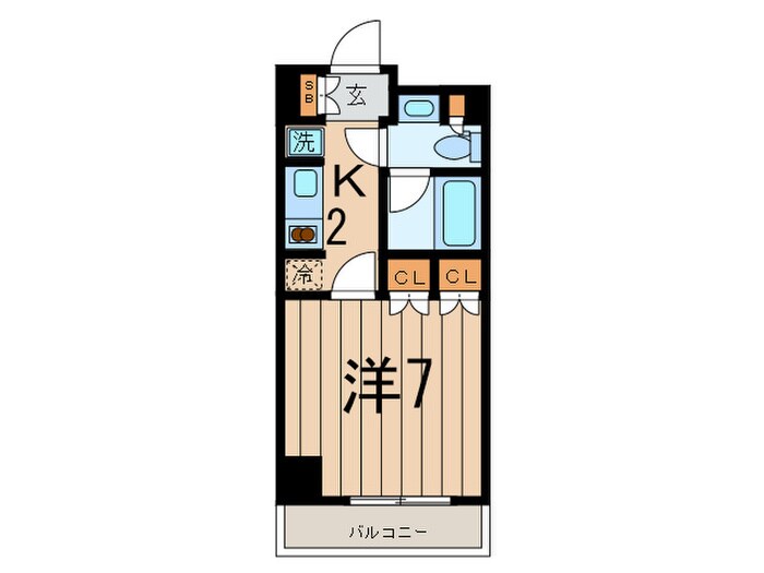 パークハビオ渋谷の物件間取画像