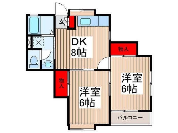 サンハイツの物件間取画像