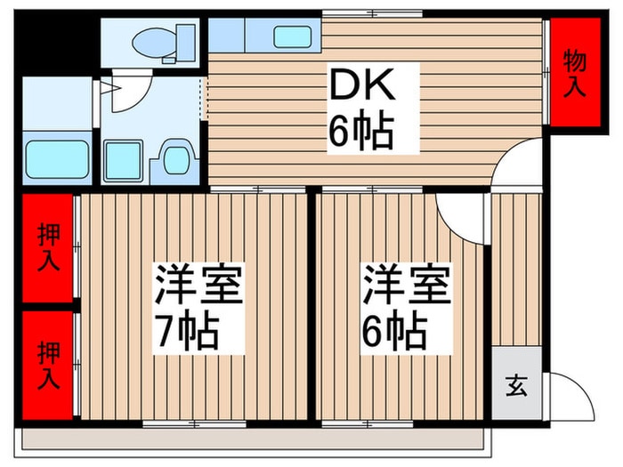 ｴｽﾃ-ﾄ山崎の物件間取画像