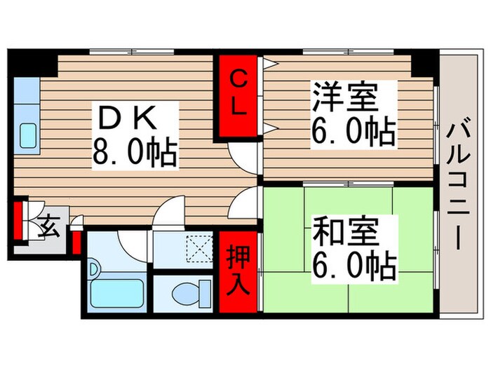 グレース鎌ヶ谷Ⅰの物件間取画像