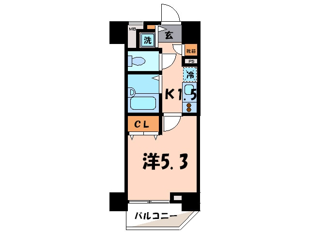 メインステ－ジ恵比寿東(603)の物件間取画像