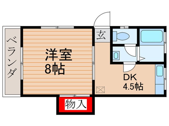 山浦第３コーポの物件間取画像