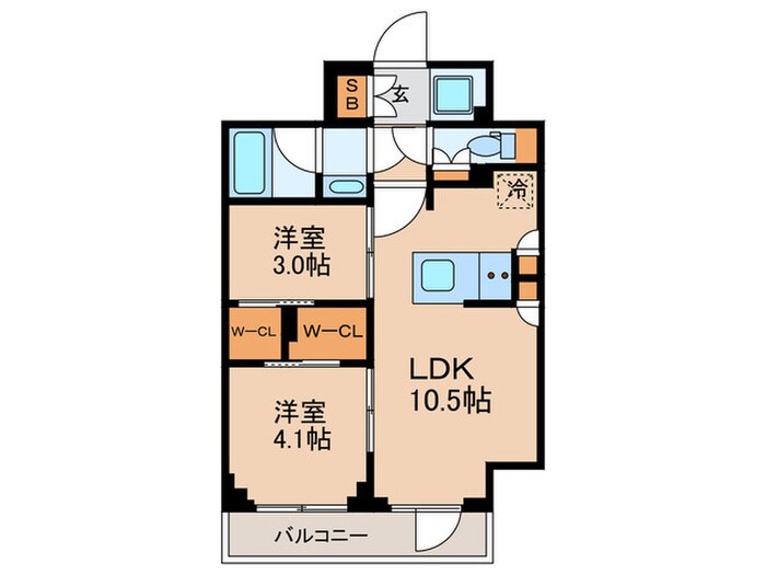 ルフォンプログレ品川戸越の物件間取画像