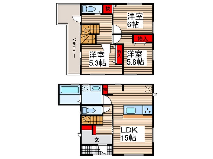 Sumai-toさいたま市岩槻区宮町01の物件間取画像