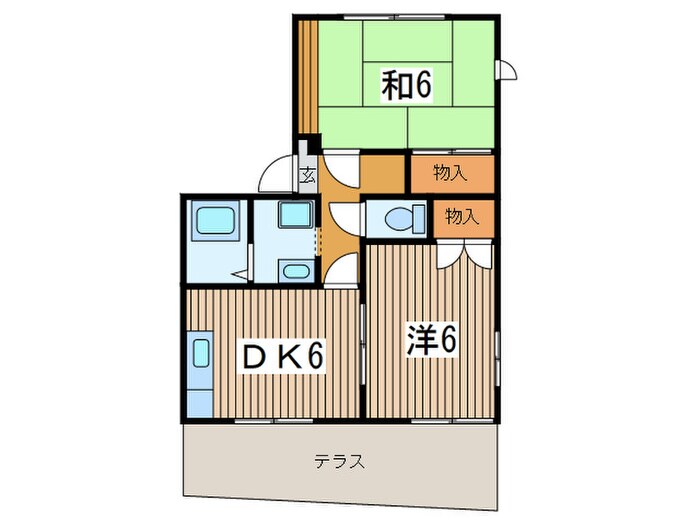 三栄ハイツの物件間取画像