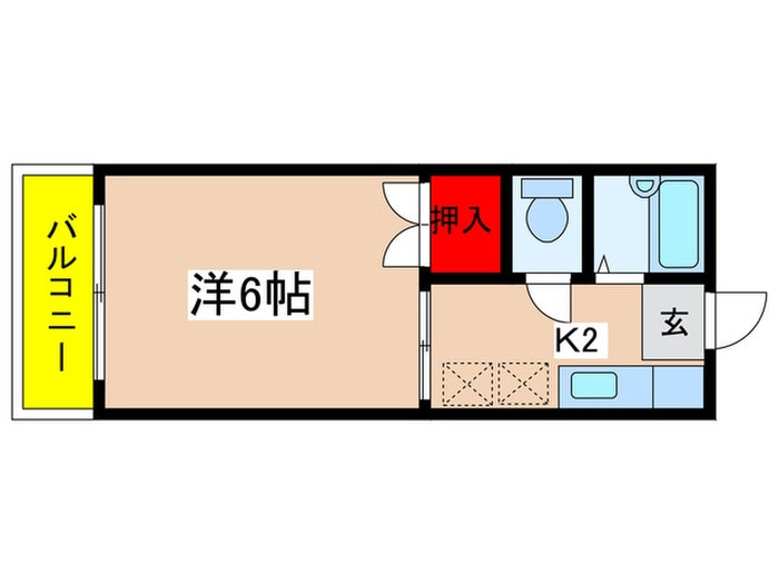 ビュ－ハイツ岡上の物件間取画像