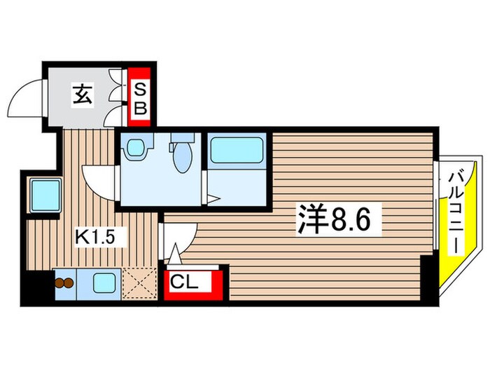 ｸﾞﾗﾝｳﾞｧﾝﾌﾘｽﾃ-ﾗ東陽町(701)の物件間取画像