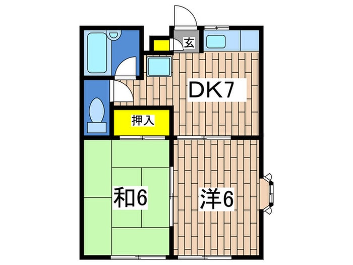 ガーデンハウス東戸塚Aの物件間取画像