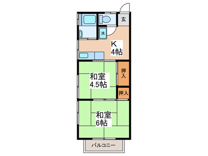 ハイムコイケの物件間取画像