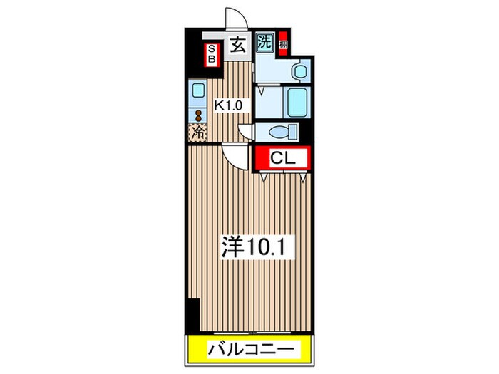 リバ－サイドプレ－ヌの物件間取画像