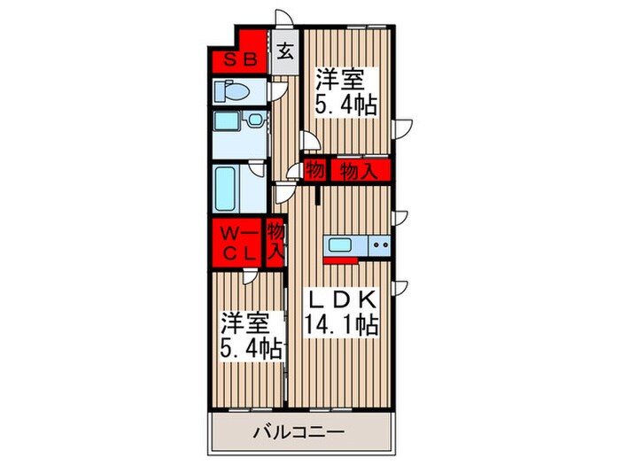 アンソレイエの物件間取画像