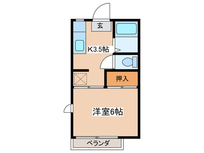 ジュネスコ－ポの物件間取画像