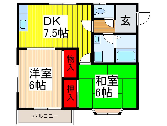 ヴィブレ町谷の物件間取画像