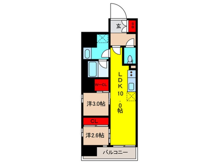 イプセ日本橋の物件間取画像