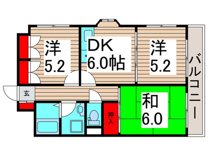 レジデンスルナの物件間取画像