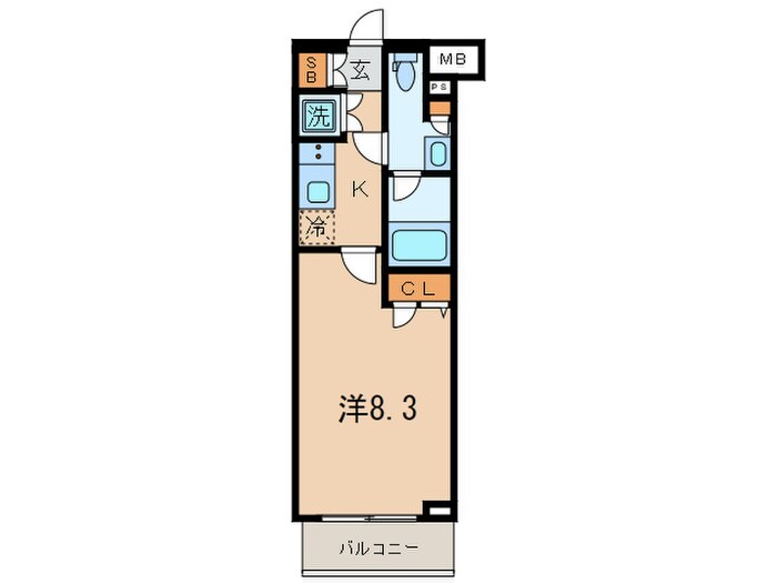 THE HOUSE 赤坂檜町(405)の物件間取画像