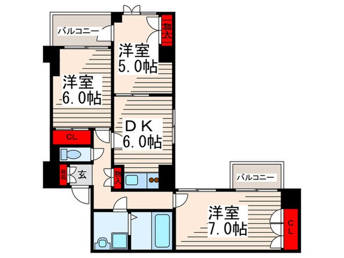 ｐｕｒｅｚａ Ｍの物件間取画像