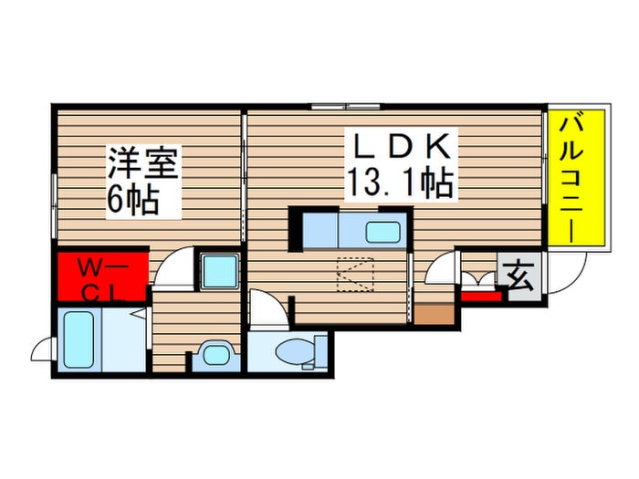 上志津バード　グランソネⅡの物件間取画像