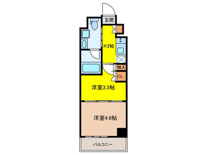 GENOVIA押上Ⅱ(302)の物件間取画像