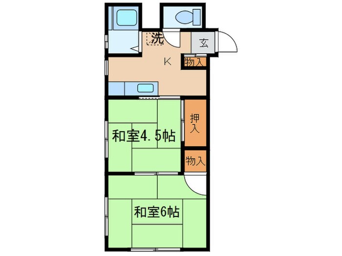 コーポ江川の物件間取画像