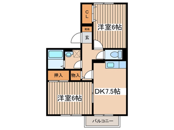 心の参番館の物件間取画像