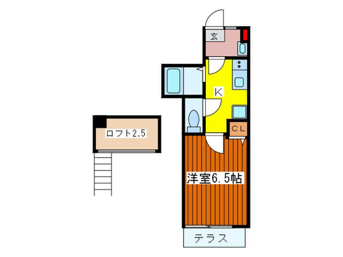 ルシェ－ルＯＪＩの物件間取画像
