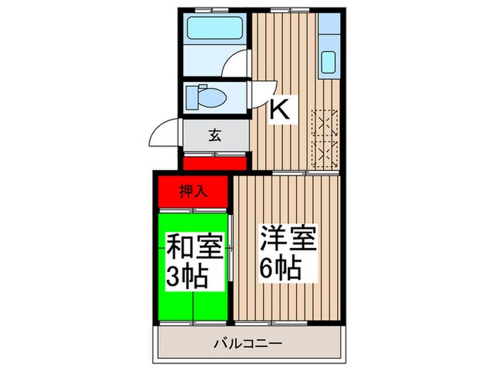 明石マンションA棟の物件間取画像