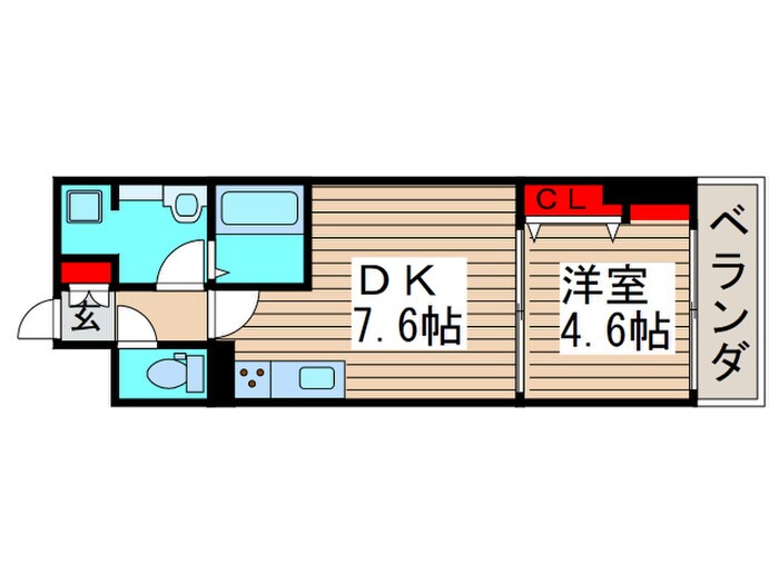 プライムコート千成の物件間取画像