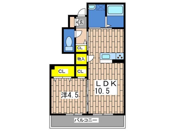 大黒屋ハイツ一番館の物件間取画像