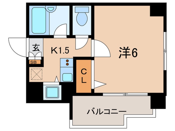 ﾊﾟｰｸｳｪﾙ麻布十番弐番館（504）の物件間取画像