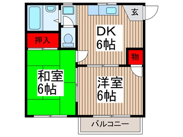 コーポ金子の物件間取画像