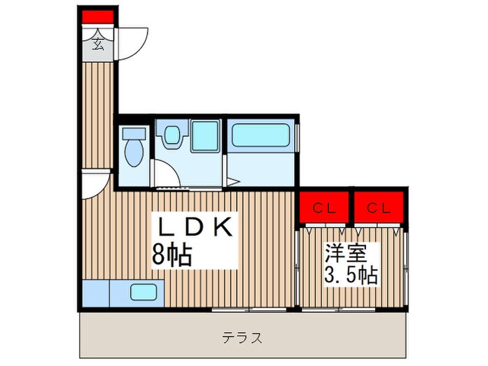 フラッツミハシの物件間取画像